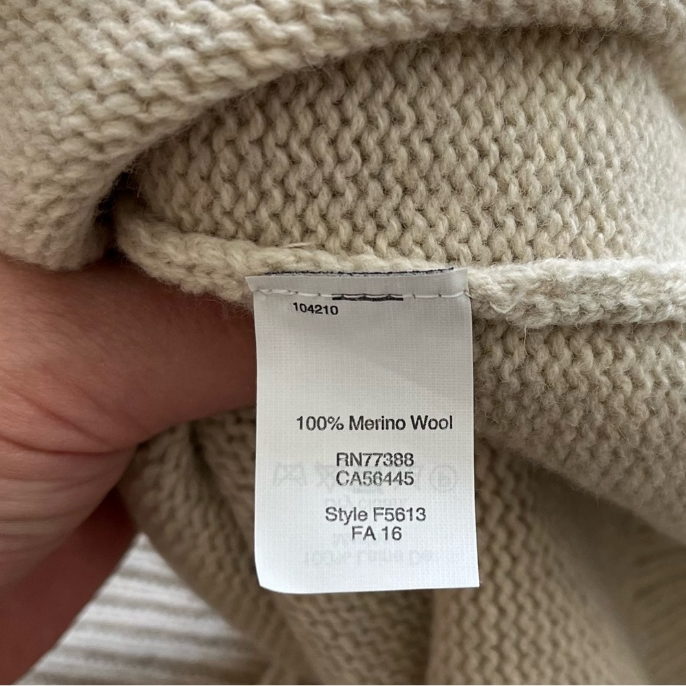 MADEWELL 100% MERINO WOOL Lace-Up Sweater-Dress Size Small Minimalist Chic - Picture 5 of 11